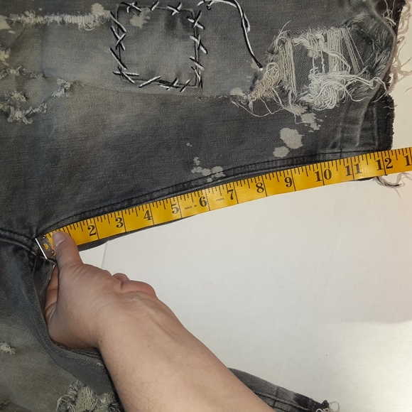 Vintage Americana Men's Distressed Jean Shorts 32 - Picture 13 of 14